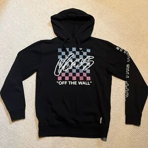 VANS “off the wall” gradient checker hoodie